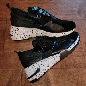 Black and White Speckled Sneaker